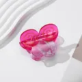 Süße rosa Acetat Haarklammer mit Ballon Design und Spirale, modisches Haarzubehör Accessoire. - Rosa