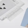 Minimalistischer Haarkamm mit Marmormuster grobe Zaehne antistatisches Styling Friseurwerkzeug - Weiß