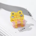 Cute cartoon frog hair claw clip acetate hair accessories for women and girls daily styling - Cartoon Frog Shape / QY0108-Lemon Yellow