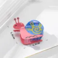 Cute snail hair claw clip acetate shark clip pink blue hair accessory for women girls - Snail Style (QY0118) / Sapphire Blue