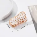 Acetate hair claw clip swan design hair accessory for women elegant daily styling 8.5cm - Swan Style (QY0155) / Off White