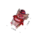 Cute cartoon pig hair claw clip acetate shark clip for women girls hair styling accessories - Cute Cartoon Pig Style (QY0153) / Approx. 7.8x5.5cm / Red