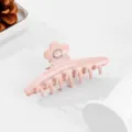 Rosa Acetat Haarklammer mit Strass, elegante Blumen Haarklammer für Damen Frisuren. - Rosa