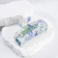 Pince à cheveux en acétate bleu avec lettres BABY en strass, pince élégante pour femmes. - Lettres BABY / Vert clair