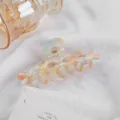 Pinza para el pelo de acetato dulce coreana multicolor marmolada accesorio elegante - Arcoíris