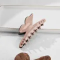 Elegante Schmetterling Acetat Haarklammer mit rosa Strasssteinen für Damen stylisches Haaraccessoire - Rosa