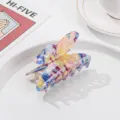 Bunter Acryl Schmetterling Haarklammer für Damen, stilvolle große Haargreifer Haarklammer. - Schmetterling Mehrfarbig