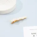 Koreanische Mode süße Entenschnabel Haarklammer welliges Design minimalistischer Pony Clip - Beige
