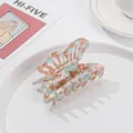 Elegante Schmetterling Haarklammer für Damen, stilvolles Acryl Haaraccessoire, modisch. - Muster Grün