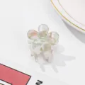 Koreanische süße Blumen Haarklammer kleine frische Acetat Haarspaccessoire für Damen Styling - Hellgrün