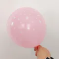 Pink thickened latex balloon featuring white star patterns for birthday party decoration - Pink with White Star Print Style