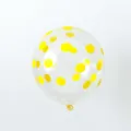 Thickened transparent latex balloon with bright yellow polka dots for birthday parties - Transparent Yellow Polka Dot Style / Transparent Yellow
