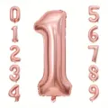 Großes 40-Zoll Folienballon-Set in Roségold, ideal für Geburtstagsfeier-Dekorationen - Roségold Nummer 1