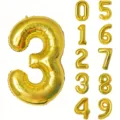 40 Zoll Gold Folien Zahlenballons Set für Geburtstagsfeiern und Event-Dekorationen - 40 Zoll Gold Nummer 3