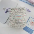 Bolsillo Cordón Floral Acolchado Lindo Conejo Bolsa Almacenamiento Cámara Suave Chic - Conejo Floral