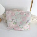 Borsa cosmetica floreale vintage pochette portatile di grande capacità da viaggio - Grande Borsa da Trucco / Borsa Fata Fiori di Pesco