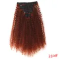 Extensions de cheveux synthétiques à clips bouclés 50cm 140g set de 7 pièces détail texture. - +3.50