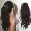 Synthetische golvende paardenstaart haarverlenging met klauwclip voor vrouwen. - Lapjeskat