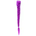 Purple braided wig extension 26 inch synthetic long hair piece for cosplay and daily styling. - Purple