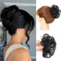 Chignon synthétique avec pince pour coiffure naturelle et élégante, facile à porter tous les jours. - Noir Naturel