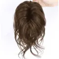 Synthetic Messy Hair Bun Claw Clip Short Ponytail Extension 25cm Brown Hairpiece - Tan