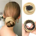 Expandable bird's nest hair bun maker claw clip synthetic hair styling accessory for women. - Honey Blonde Mix (27H613)