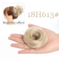 Chignon Cheveux Synthetiques Donut Updo Postiche Couleur Blonde 18H613# Extension - Mélange Blond Doré Clair (18H613)