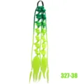 Synthetic gradient green bubble braid hair extension ponytail 24in for everyday use - Grass Green Fluorescent Green Gradient Bow Twist Braid