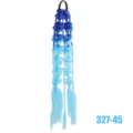 Gradient blue synthetic hair braid detail, showing textured braiding and vibrant color transition. - Sapphire Blue Sky Blue Gradient Bow Twist Braid