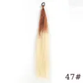 Synthetic gradient hair extension ponytail with black hair tie, 65cm length detail - Color Code 47 (Single Pack)