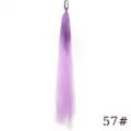 Synthetic gradient purple hair extension ponytail 65cm 50g braid hairpiece for women - Gradient Purple (Single Pack)