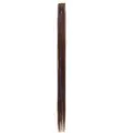 Extension de cheveux marron avec mèches brillantes tinsel laser détail clip 60cm. - Brun Clair / Fil Bleu