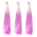 Rosa synthetische Haarverlängerung mit Laser-Lametta für trendige Dreadlocks. - B42 Stil (SW337) / 75cm (Einzelpackung) / Lila-Helllila