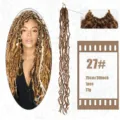Crochet dreadlocks hair extensions 30 inch synthetic nu locs braiding hair 27# color 1pc - Color #27