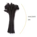 Extension di capelli dreadlocks neri sintetici 10cm 4inch 30g parrucca intrecciata per styling. - 4 Pollici (10 Pezzi/Confezione) / 4 (Marrone Scuro)