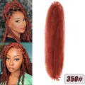 Afrikanikes proektaseis mallion crochet passion twist kotsides synthetiko demati mallion. - 16" / Κόκκινο Καφέ
