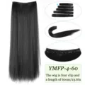 Extension de cheveux synthétiques raides une pièce clip dans les cheveux 60cm - 4 Clips-60CM