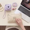 Borsa di stoccaggio con zip semi-trasparente, custodia da viaggio leggera per piccoli oggetti e biancheria. - Taglia S / Beige