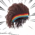 Divertente cappello lavorato a maglia con parrucca dreadlocks reggae, caldo berretto di lana. - Riga Reggae Dreadlock Marroni (AT369-1)