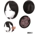 Topper per Capelli con Frangia Nera 30cm Parrucchino Sintetico con Clip per Donna - Nero Naturale
