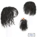 Women corn perm short hair topper volume increaser hairline coverage hair extension piece - Corn Wave Short Hair (BF48-2) / Natural Black