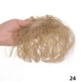 Short curly hair topper wig extension, color 24, lightweight breathable hairpiece for women. - Regular Style (24)