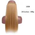 24 Ίντσες 100g Συνθετικές Extensions Μαλλιών Ίσια Halo Fishline Hairpiece 105# - Ίσιο (01-105)