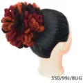 Chignon sintetico afro dreadlocks extension, pezzo di parrucca riccio con coulisse. - Mix Multicolore (350/99J/BUG)