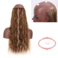 Natural wavy synthetic hair extension with invisible fishline, 60cm matte hair fiber. - Corn Wave Style (03-108)