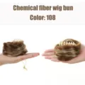 Synthetic hair bun claw clip extension in color 108, perfect for daily styling and parties. - 108