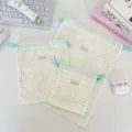 Baumwolle Pünktchen Kordelzug Aufbewahrungstasche Set für Schreibwaren und Kleinigkeiten. - Klein (14*15) / Beige