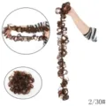 Estensione per crocchia di capelli ricci sintetici coda di cavallo colore 2/30# - Chignon riccio avvolgente / 2/30