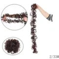 Estensione per crocchia di capelli ricci sintetici avvolgere intorno alla coda - Chignon riccio avvolgente / 2/33