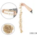 Chignon per capelli sintetici biondi avvolgente pezzo di capelli ricci per donna 1pz - Chignon riccio avvolgente / Miscela Biondo Dorato Chiaro (18H613)